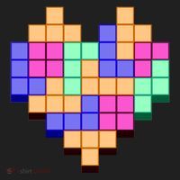 Heart Block Game Valentine's Day Gamer Love Hat thumb 2