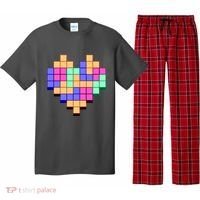 Heart Block Game Valentine's Day Gamer Love Pajama Set thumb 0