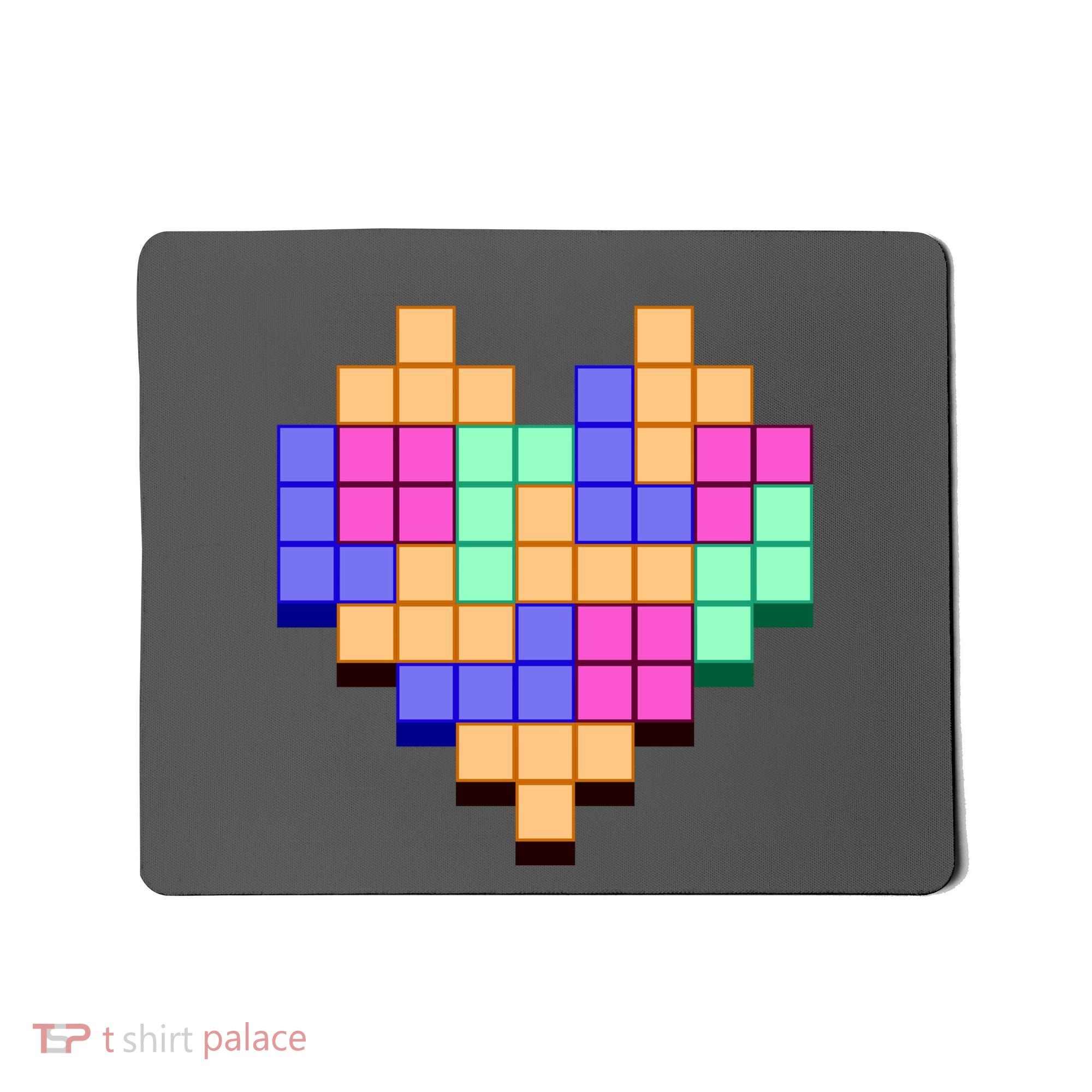 Heart Block Game Valentine's Day Gamer Love Mousepad