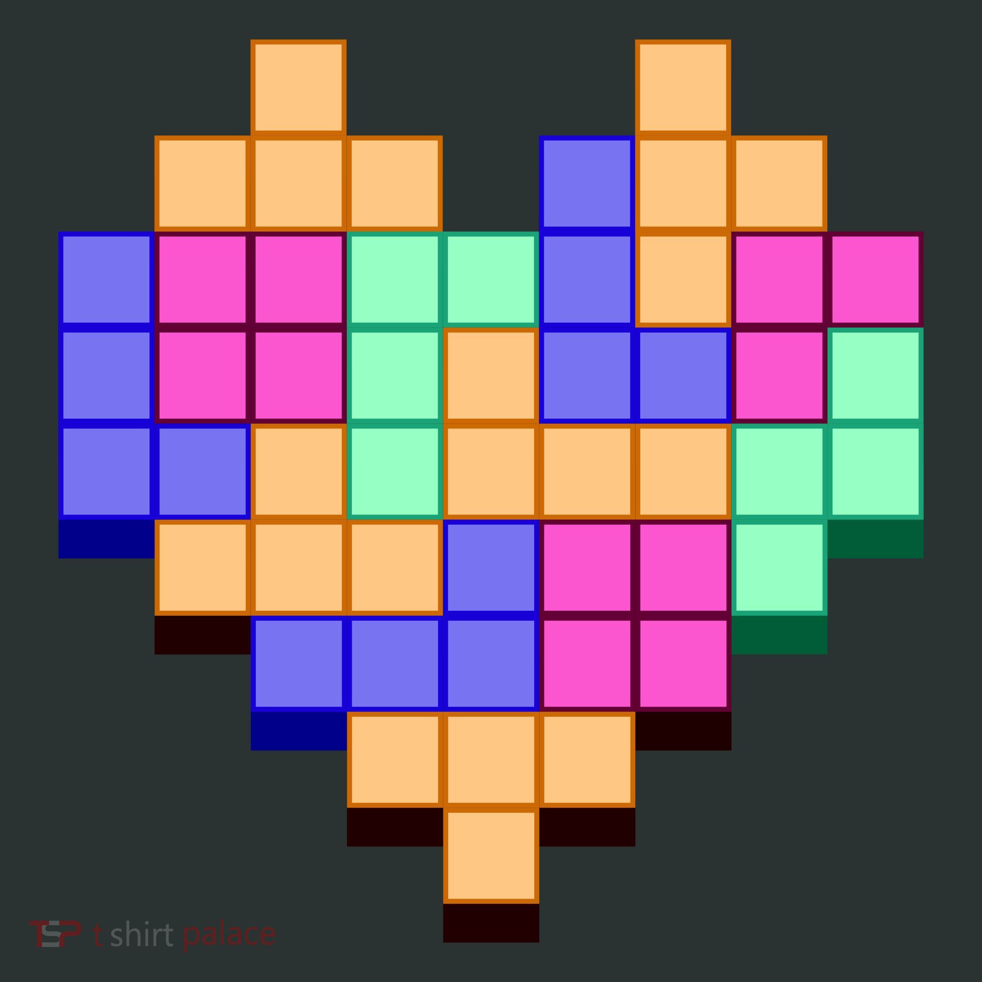 Heart Block Game Valentine's Day Gamer Love Mousepad