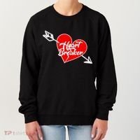 Heart Breaker Valentine's Day Broken Heart Arrow Women's Sweatshirt thumb 0