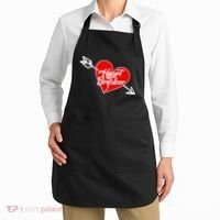Heart Breaker Valentine's Day Broken Heart Arrow Apron thumb 2