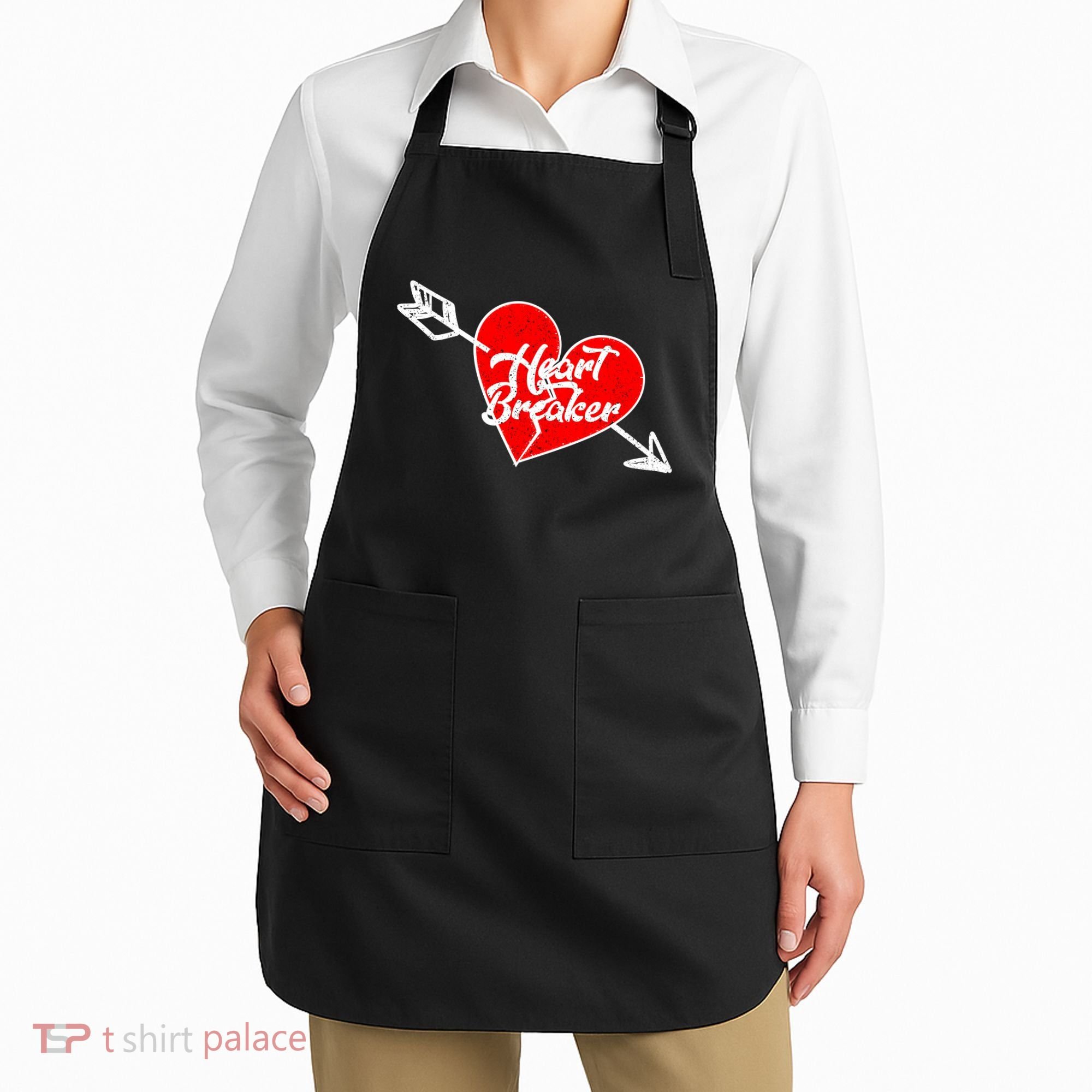 Heart Breaker Valentine's Day Broken Heart Arrow Apron