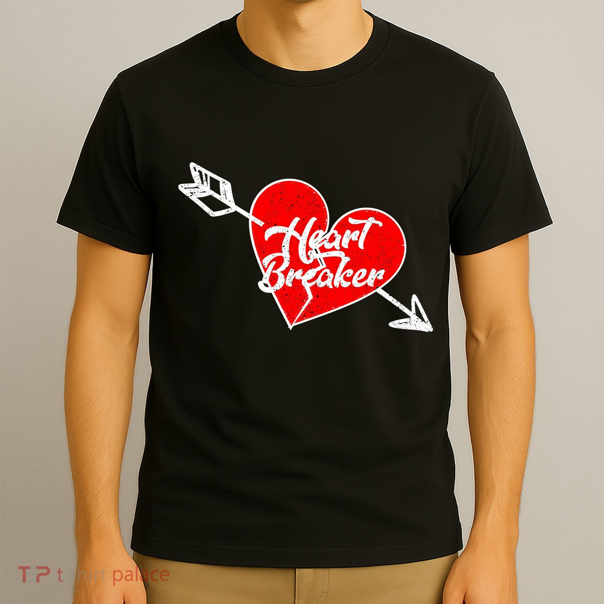 Heart Breaker Valentine's Day Broken Heart Arrow T-Shirt