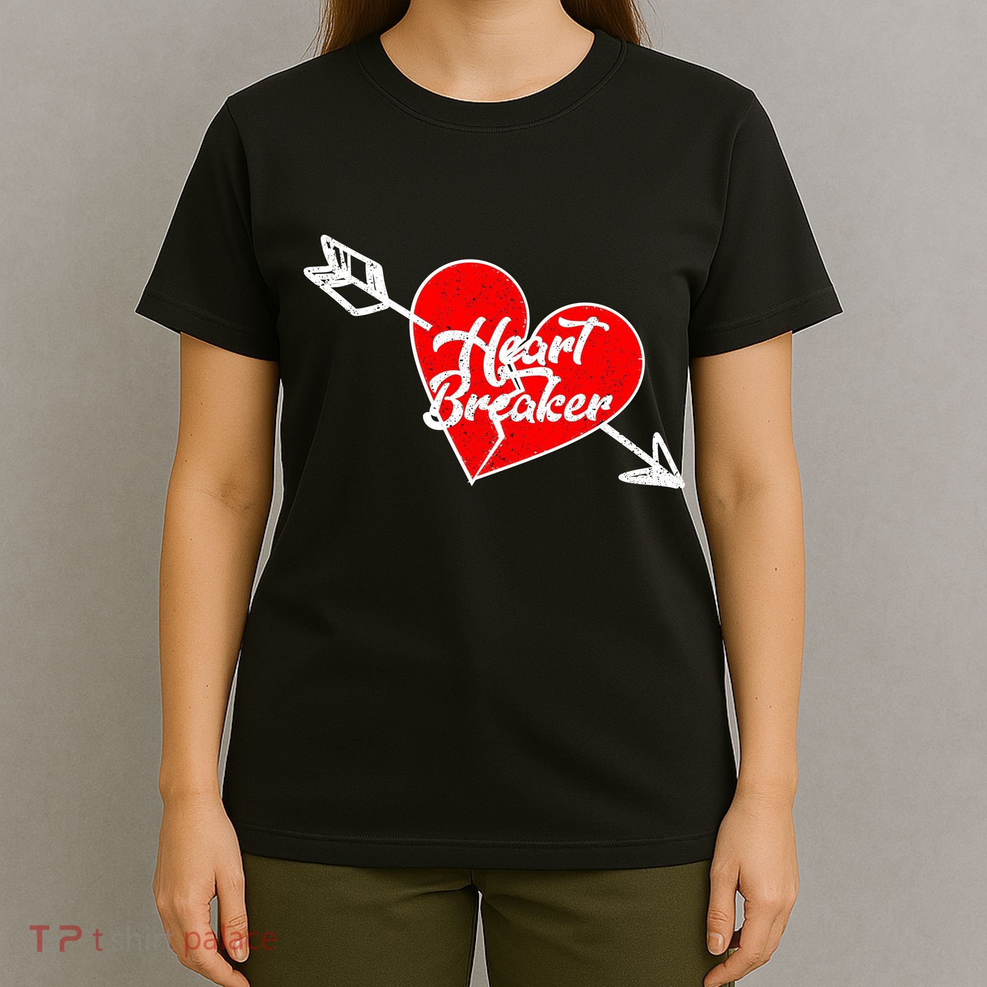Heart Breaker Valentine's Day Broken Heart Arrow T-Shirt
