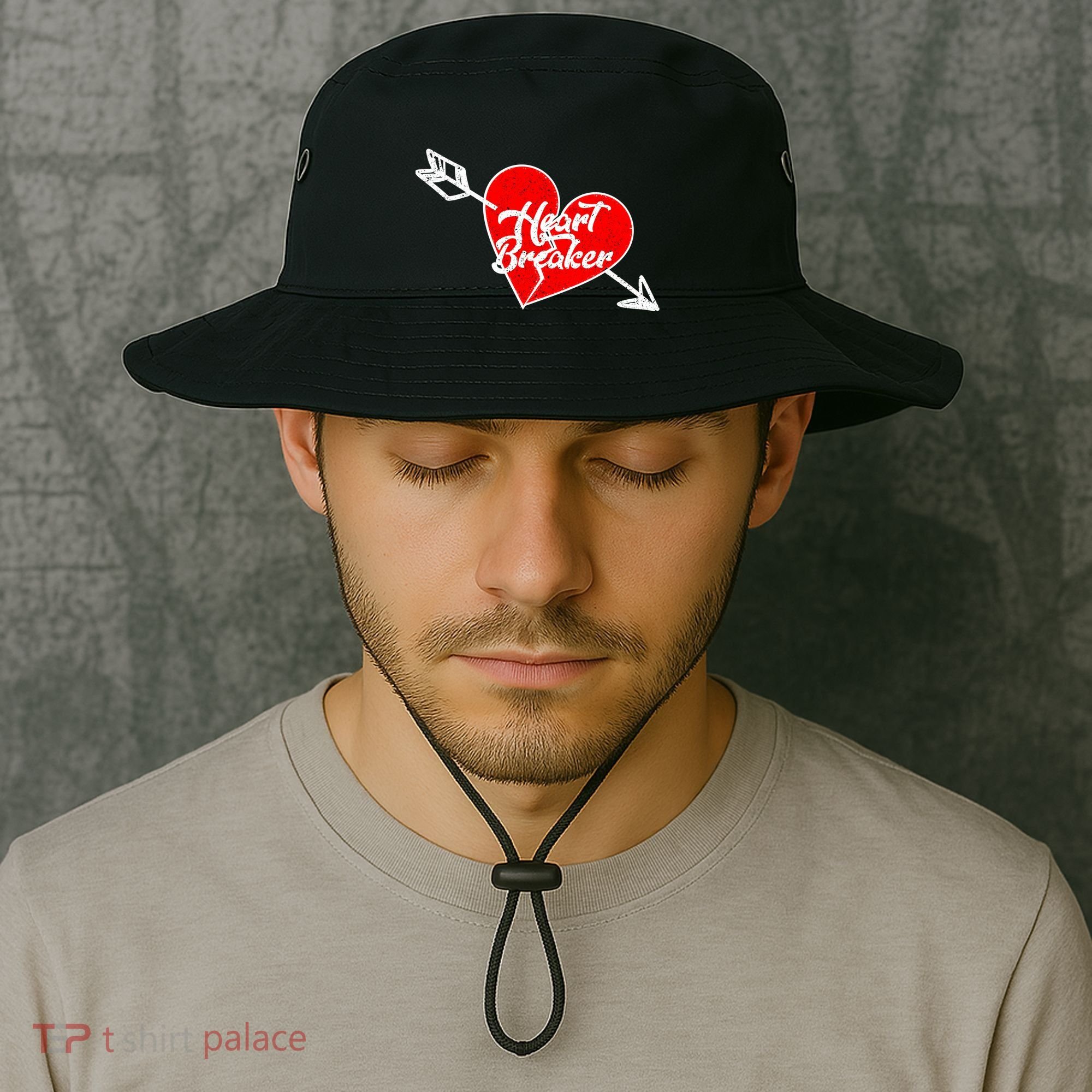 Heart Breaker Valentine's Day Broken Heart Arrow Bucket Hat