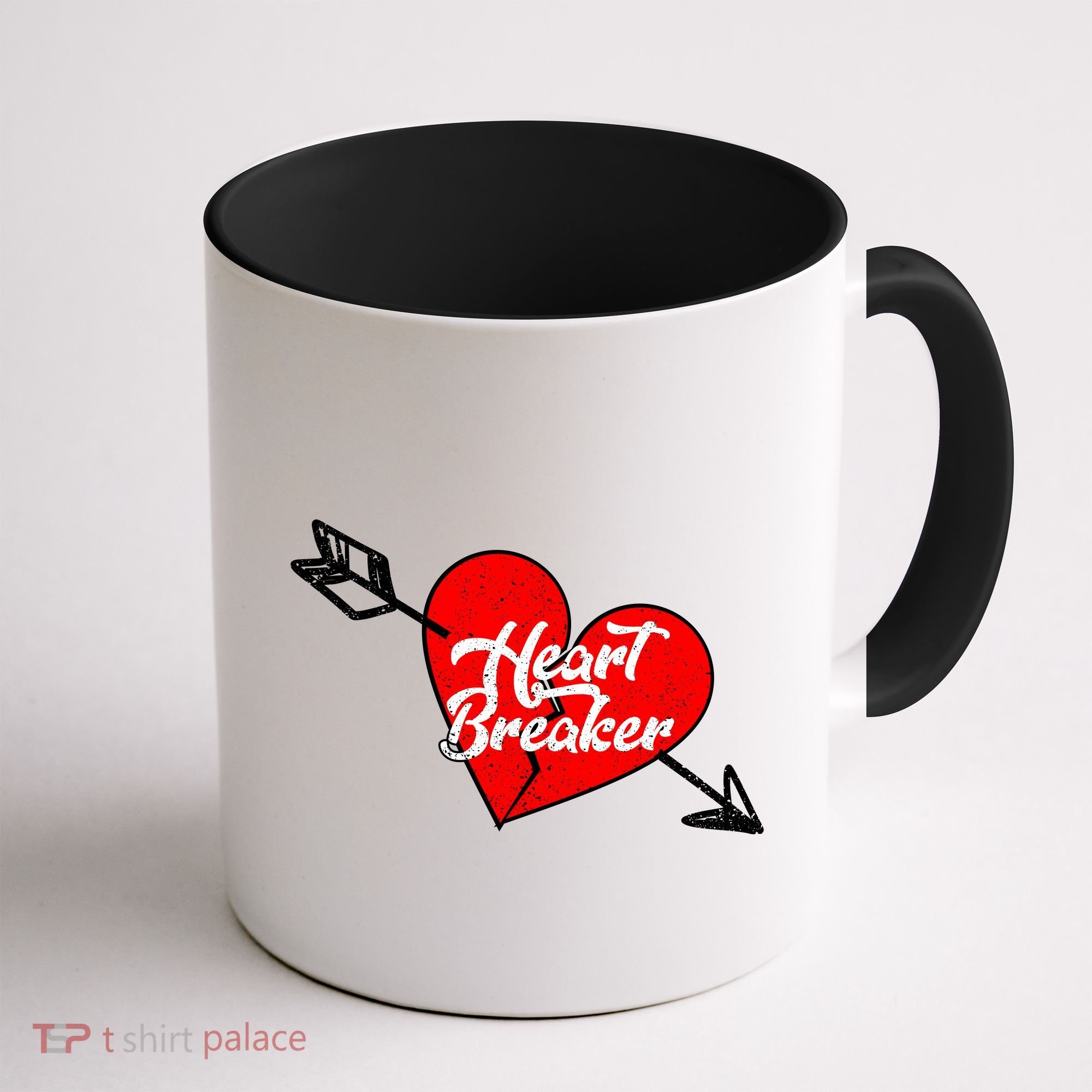 Heart Breaker Valentine's Day Broken Heart Arrow Coffee Mug