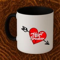 Heart Breaker Valentine's Day Broken Heart Arrow Coffee Mug thumb 2