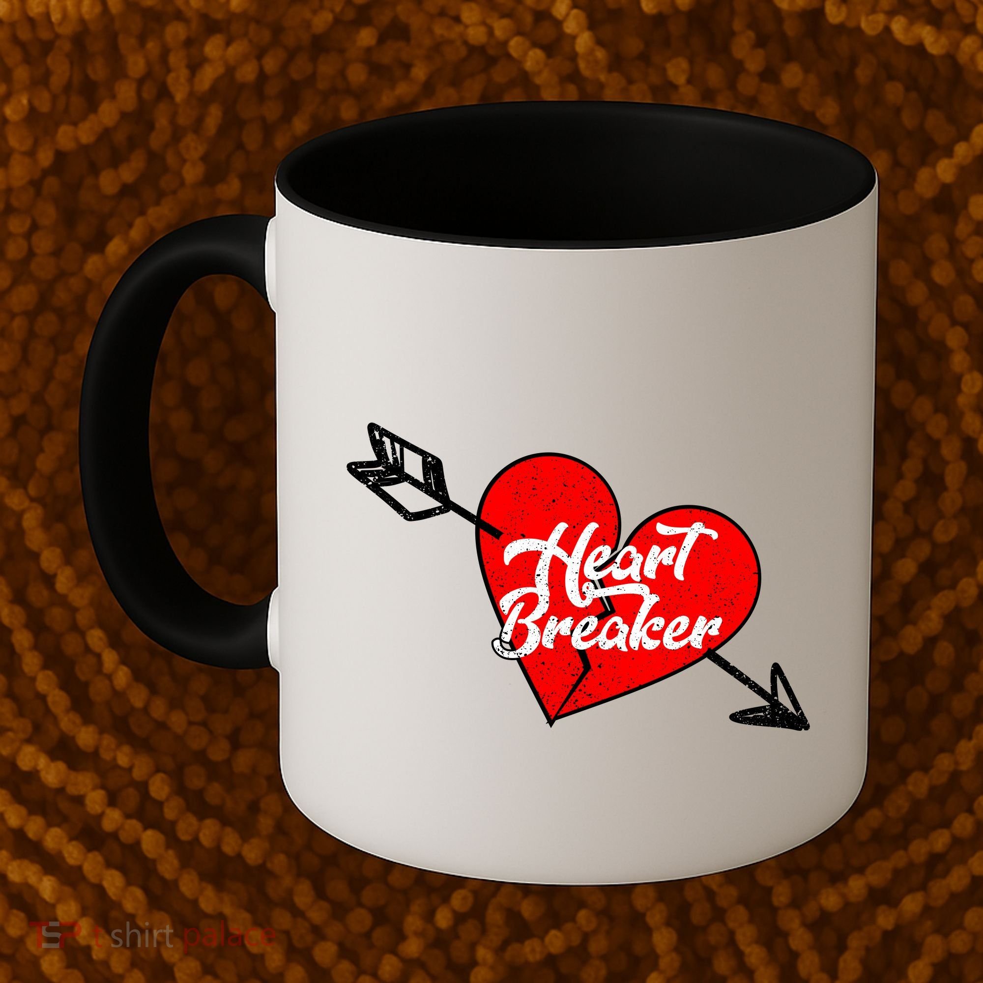Heart Breaker Valentine's Day Broken Heart Arrow Coffee Mug
