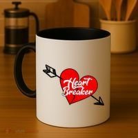 Heart Breaker Valentine's Day Broken Heart Arrow Coffee Mug thumb 4