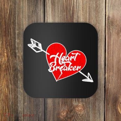 Heart Breaker Valentine's Day Broken Heart Arrow Coaster
