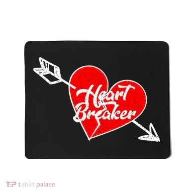 Heart Breaker Valentine's Day Broken Heart Arrow Mousepad