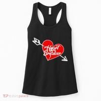 Heart Breaker Valentine's Day Broken Heart Arrow Women's Tank Top thumb 0