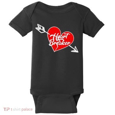 Heart Breaker Valentine's Day Broken Heart Arrow Baby Bodysuit
