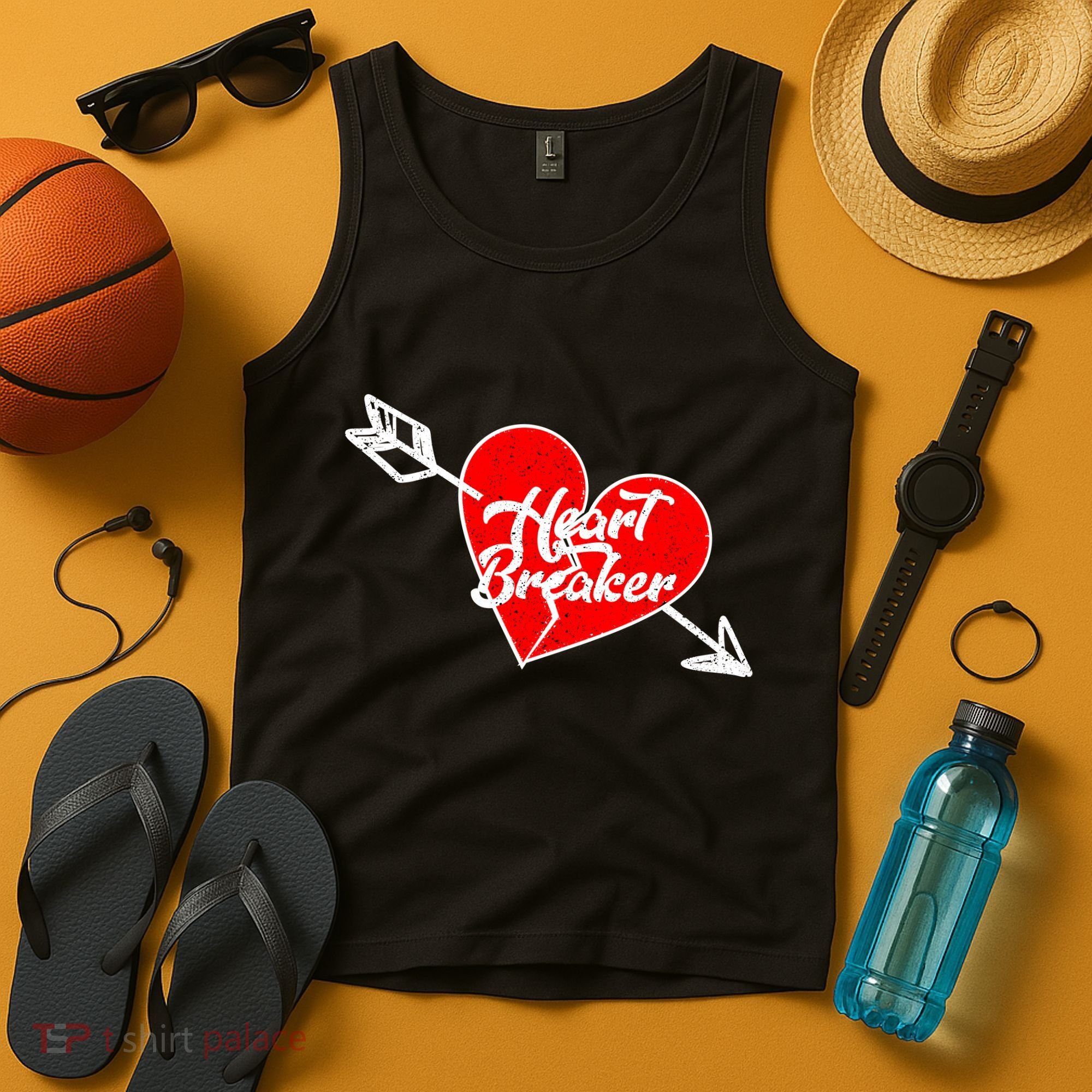 Heart Breaker Valentine's Day Broken Heart Arrow Tank Top