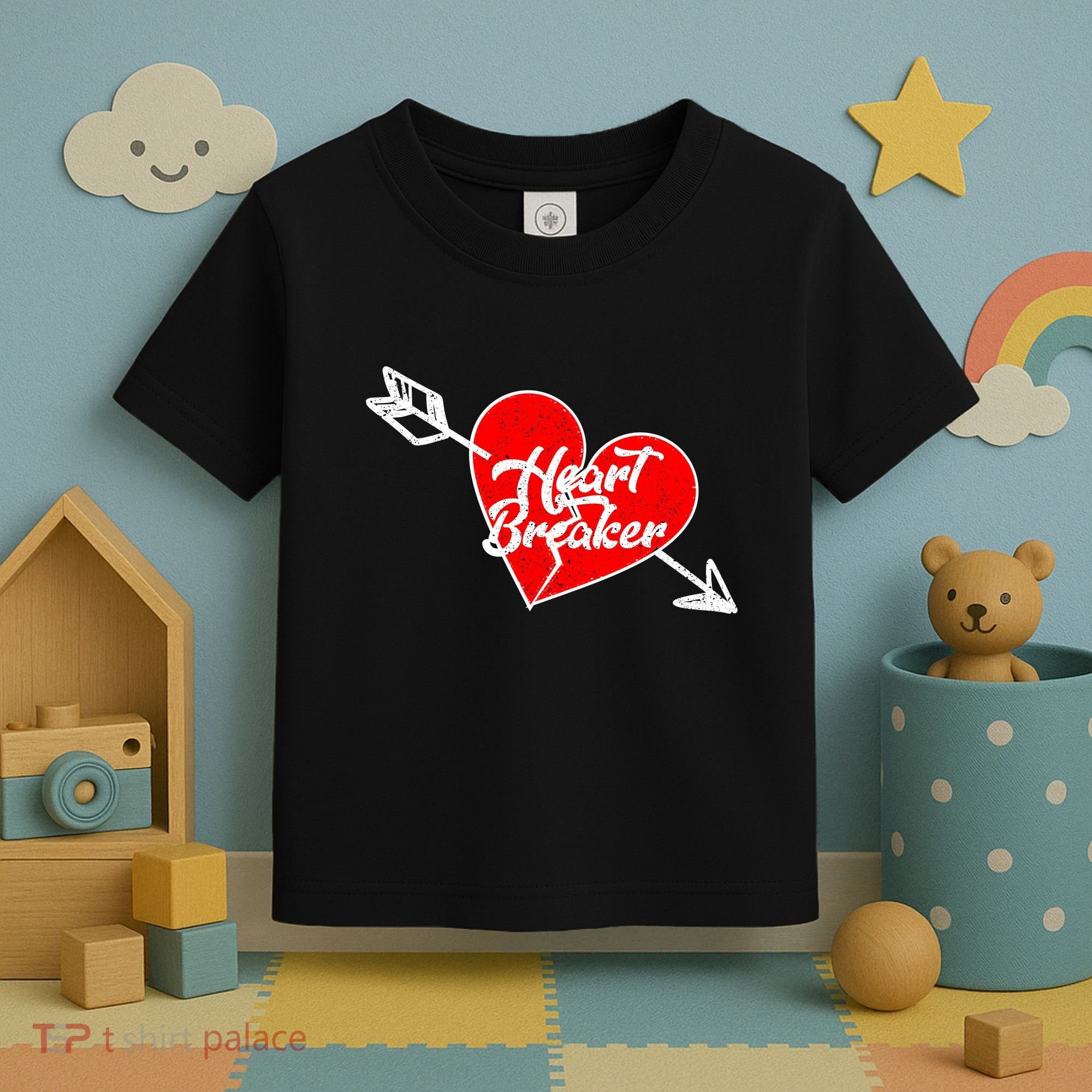 Heart Breaker Valentine's Day Broken Heart Arrow Toddler T-Shirt