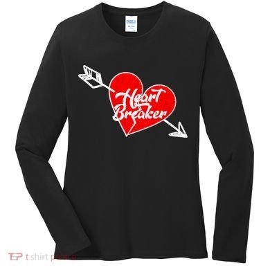 Heart Breaker Valentine's Day Broken Heart Arrow Women's Long Sleeve Shirt