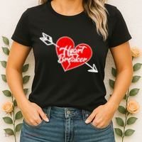 Heart Breaker Valentine's Day Broken Heart Arrow Women's T-Shirt thumb 2