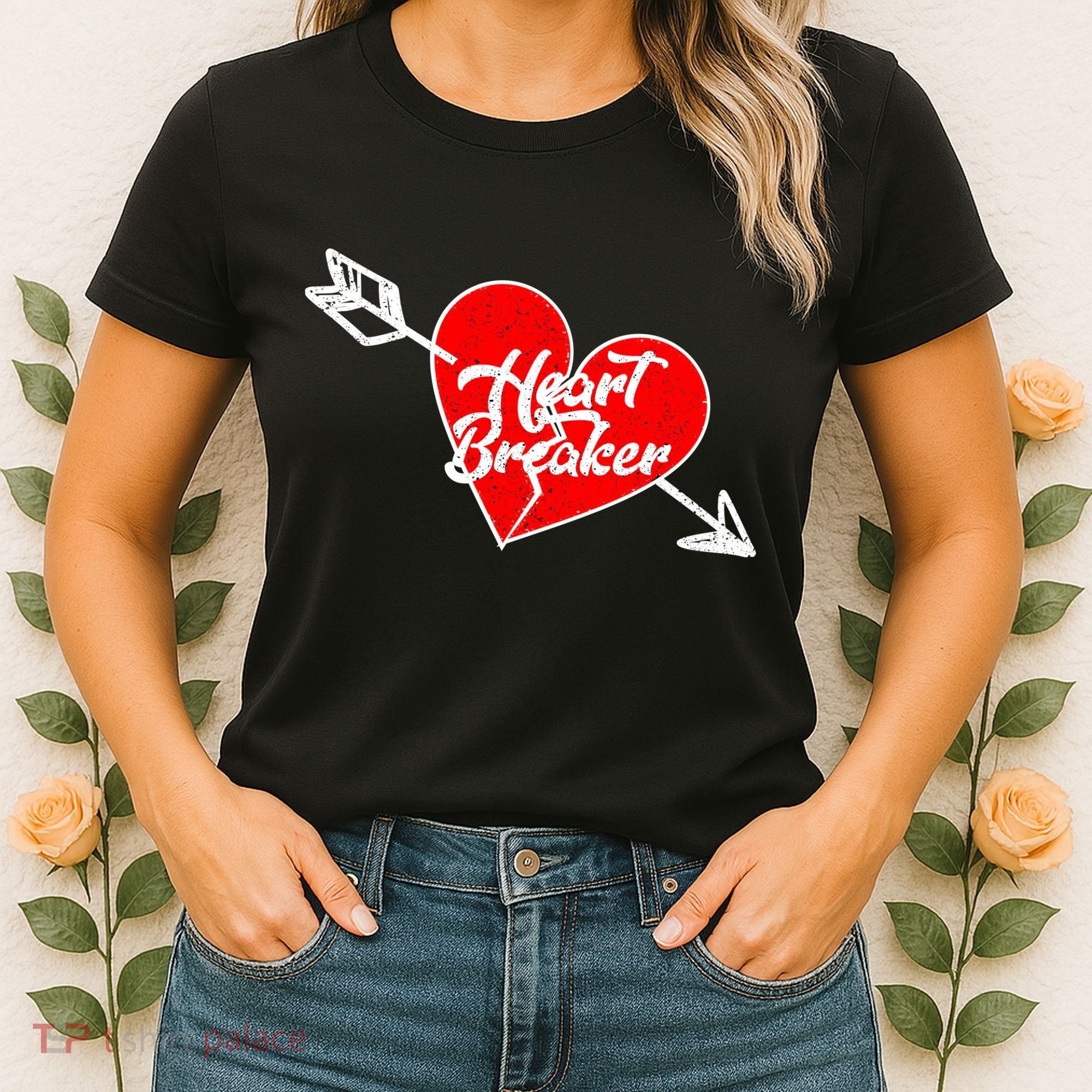 Heart Breaker Valentine's Day Broken Heart Arrow Women's T-Shirt