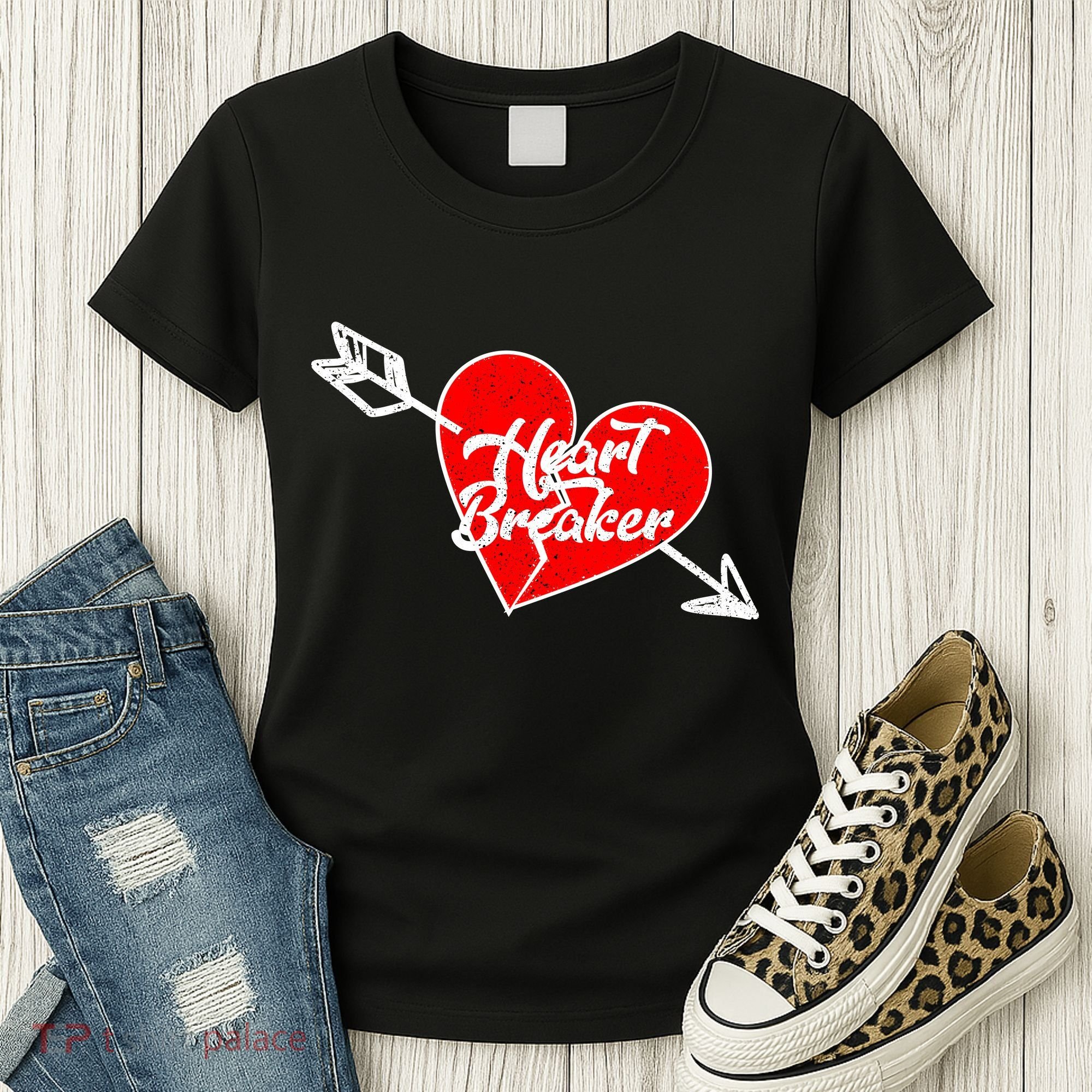 Heart Breaker Valentine's Day Broken Heart Arrow Women's T-Shirt