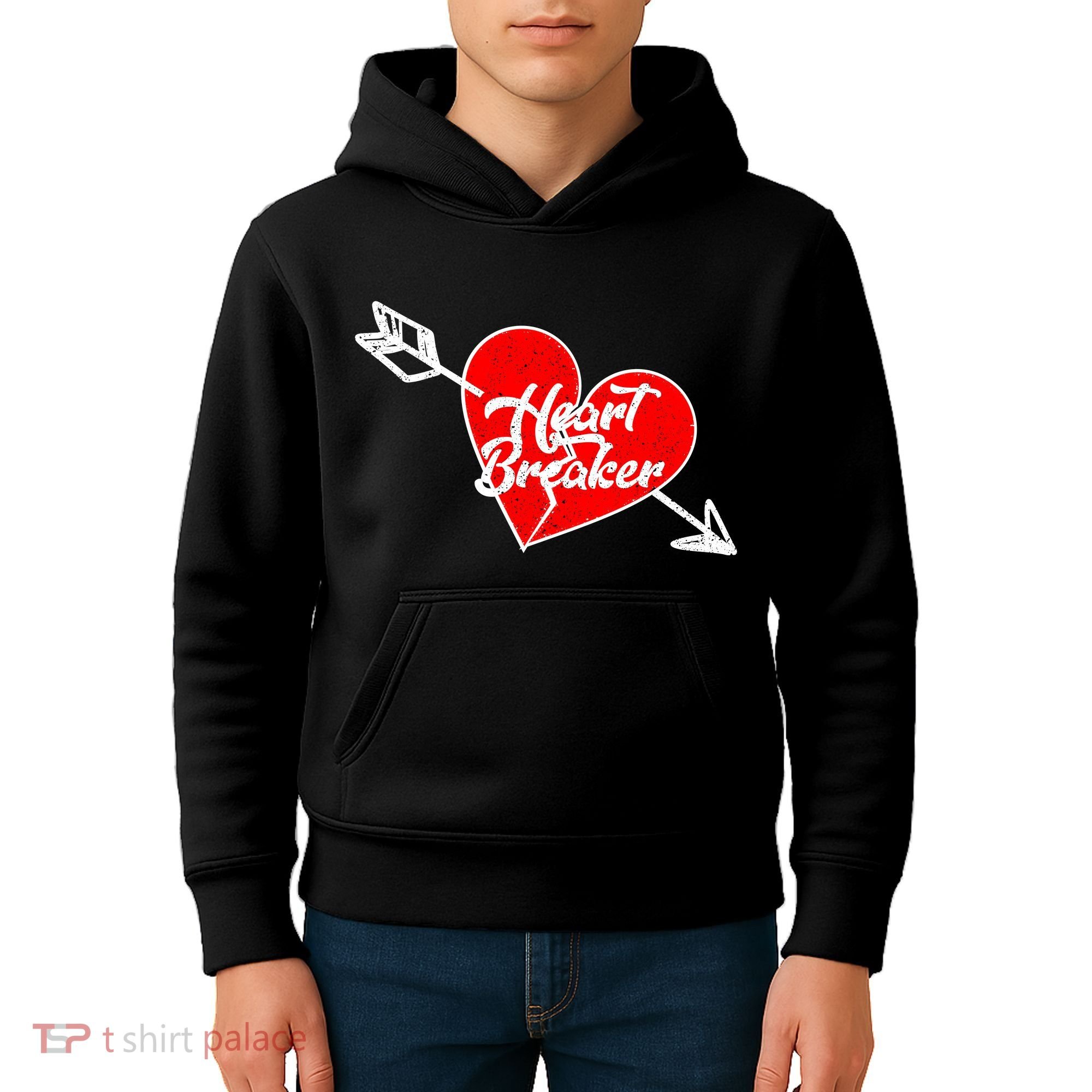 Heart Breaker Valentine's Day Broken Heart Arrow Kids Hoodie