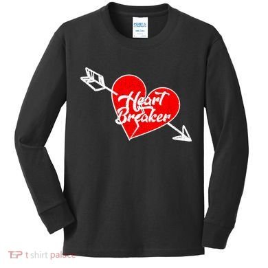 Heart Breaker Valentine's Day Broken Heart Arrow Kids Long Sleeve Shirt