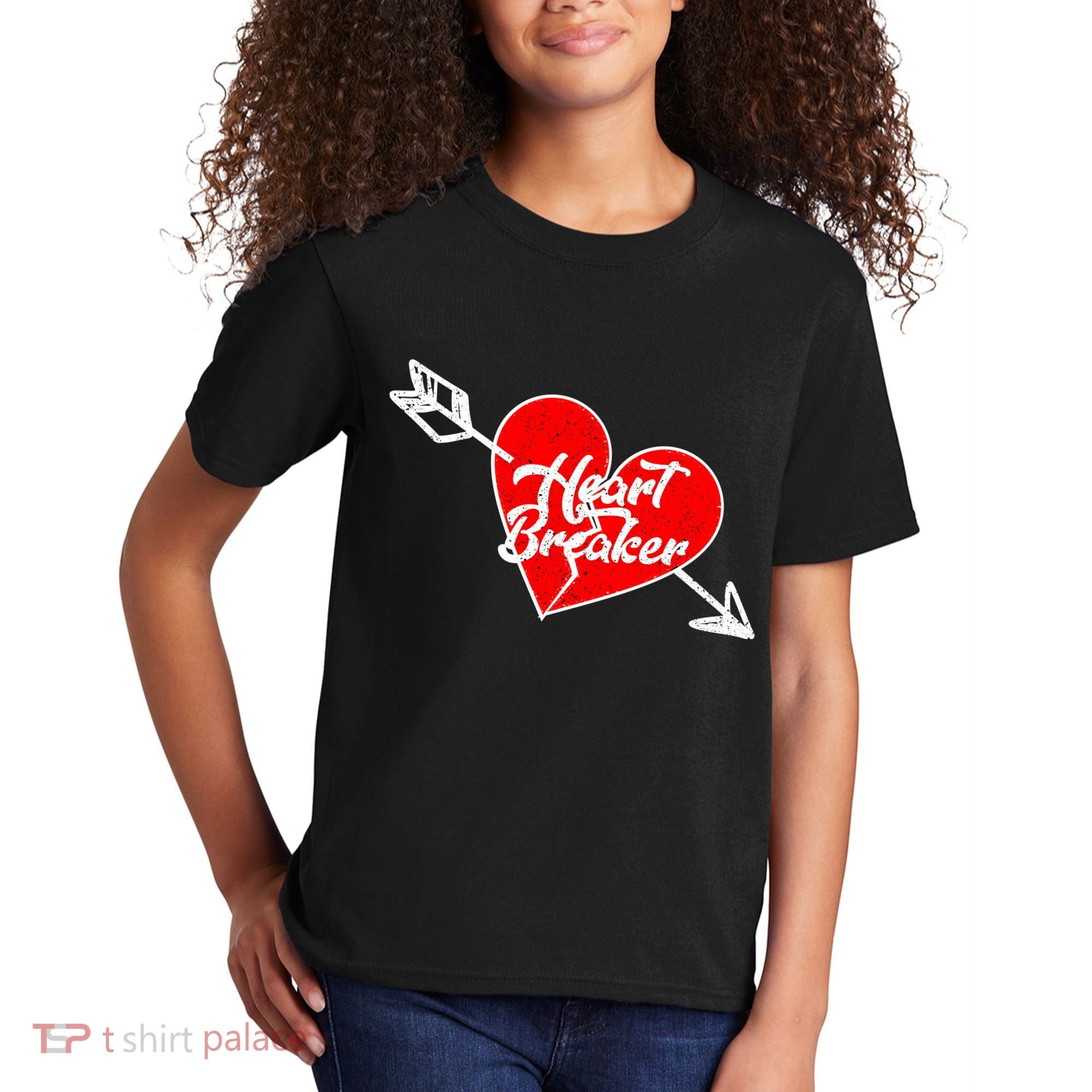 Heart Breaker Valentine's Day Broken Heart Arrow Kids T-Shirt