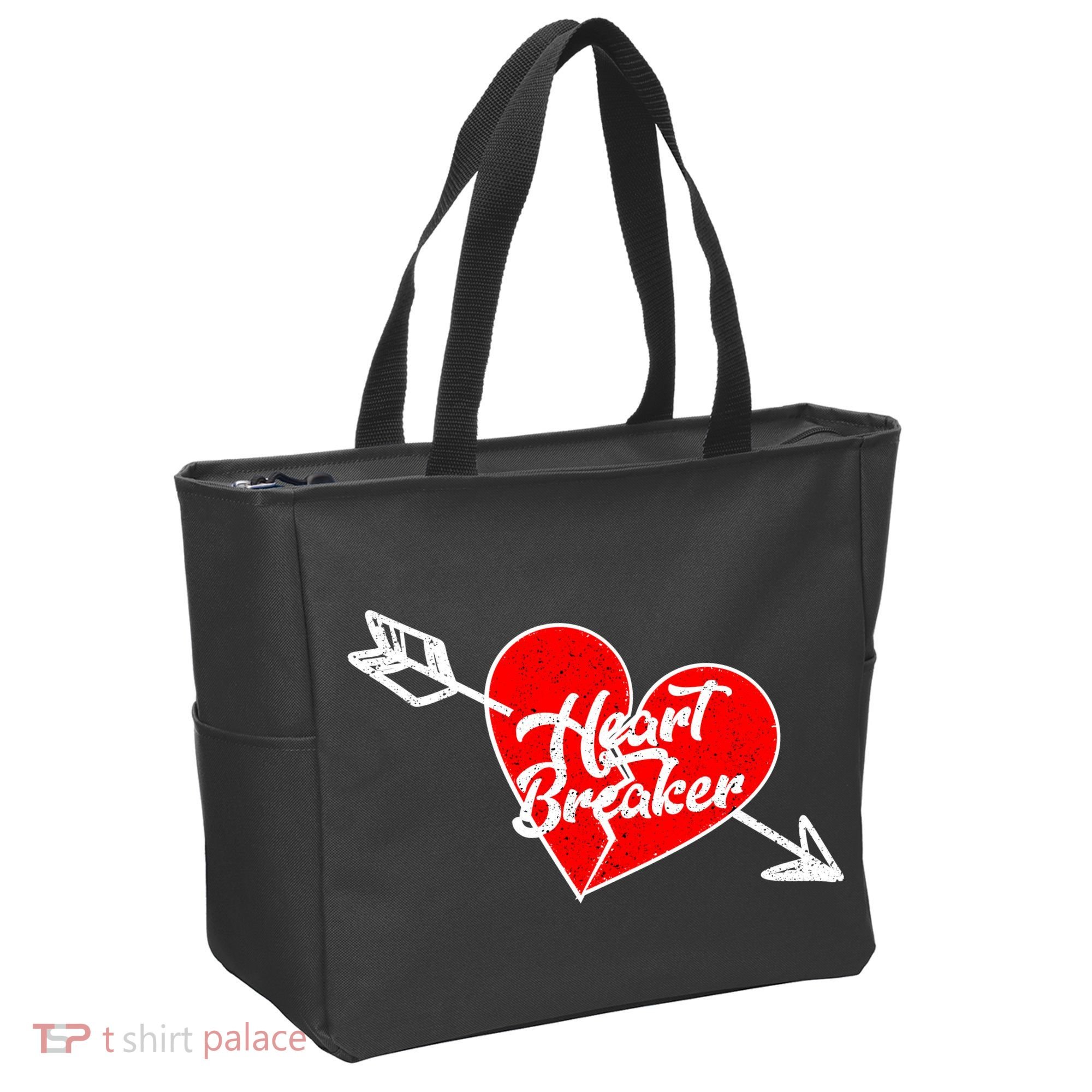 Heart Breaker Valentine's Day Broken Heart Arrow Tote Bag
