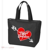 Heart Breaker Valentine's Day Broken Heart Arrow Tote Bag thumb 3