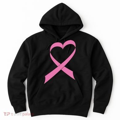 Heart Breast Cancer Ribbon Hoodie