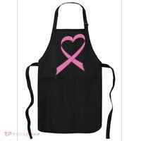 Heart Breast Cancer Ribbon Apron thumb 0