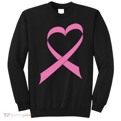 Heart Breast Cancer Ribbon Sweatshirt