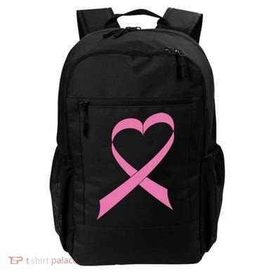 Heart Breast Cancer Ribbon Backpack