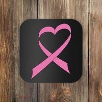 Heart Breast Cancer Ribbon Coaster thumb 0
