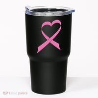 Heart Breast Cancer Ribbon Tumbler thumb 0