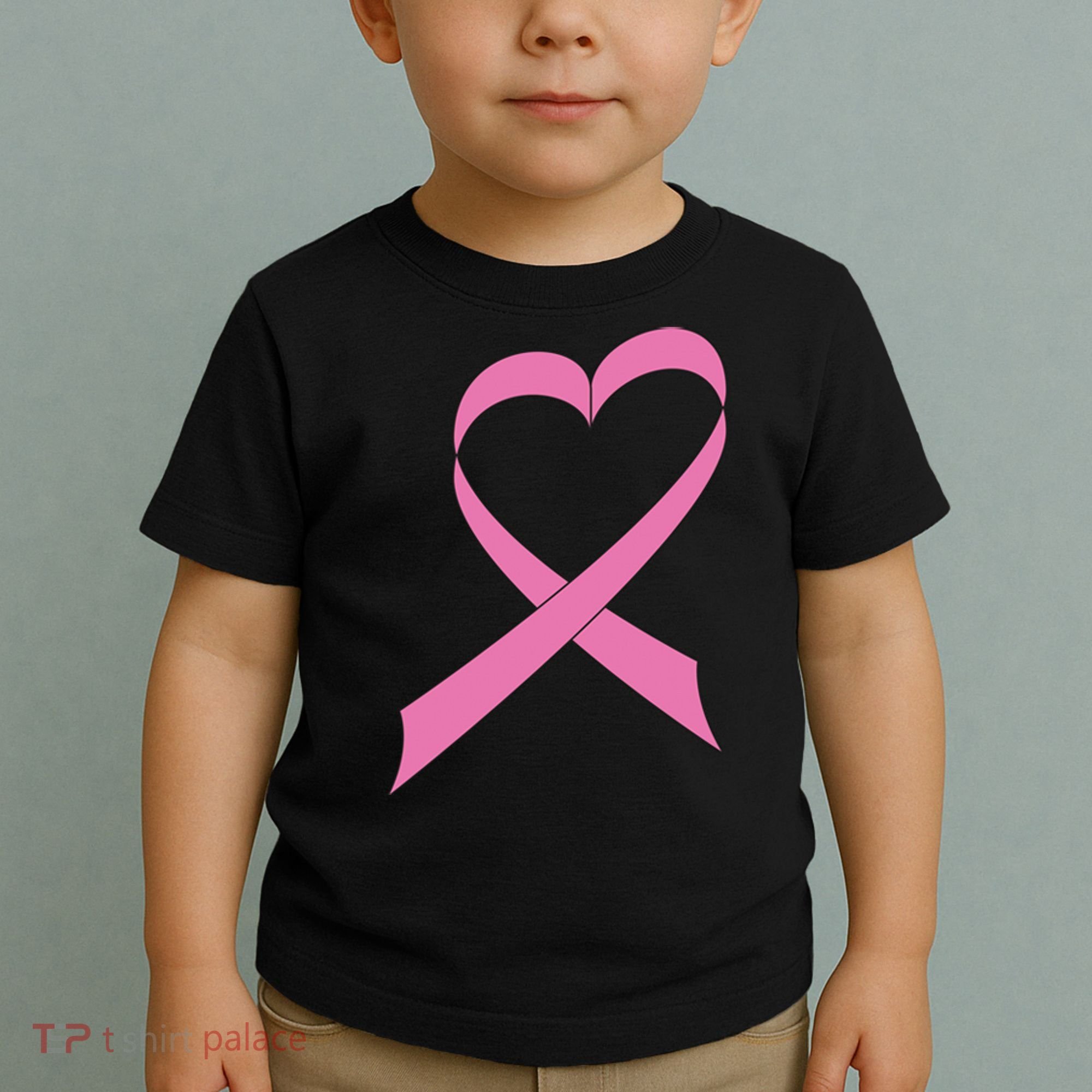 Heart Breast Cancer Ribbon Toddler T-Shirt