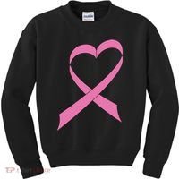 Heart Breast Cancer Ribbon Kids Sweatshirt thumb 0