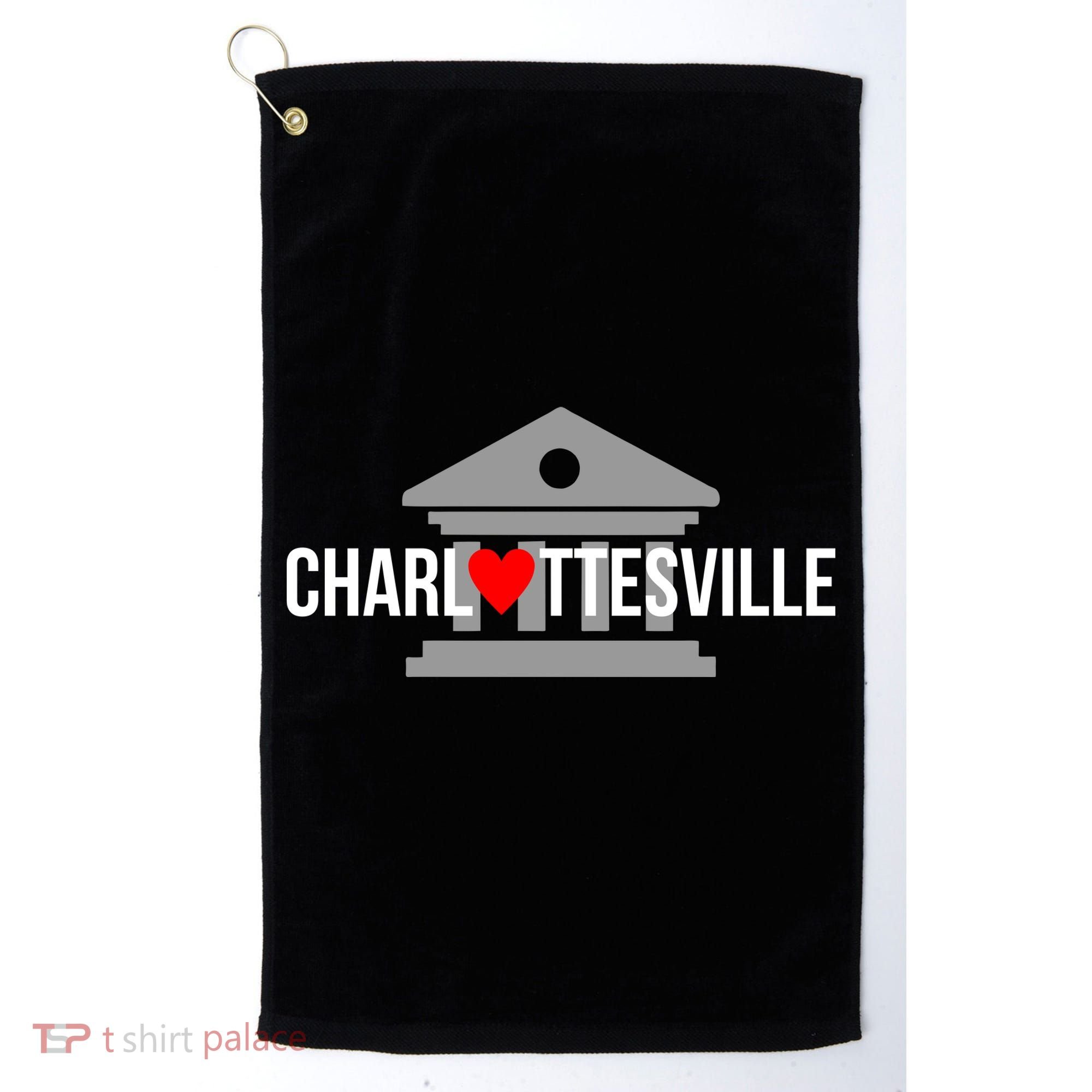 Heart Charlottesville Golf Towel