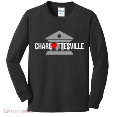 Heart Charlottesville Kids Long Sleeve Shirt