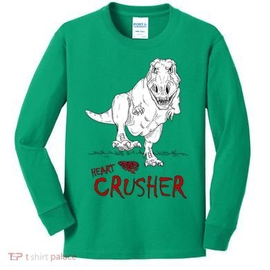 Heart Crusher Valentine's Day Kids Long Sleeve Shirt
