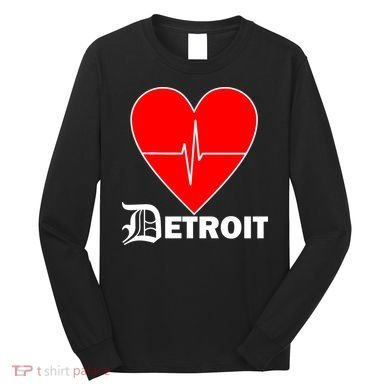 Heart Detroit Pulse Long Sleeve Shirt