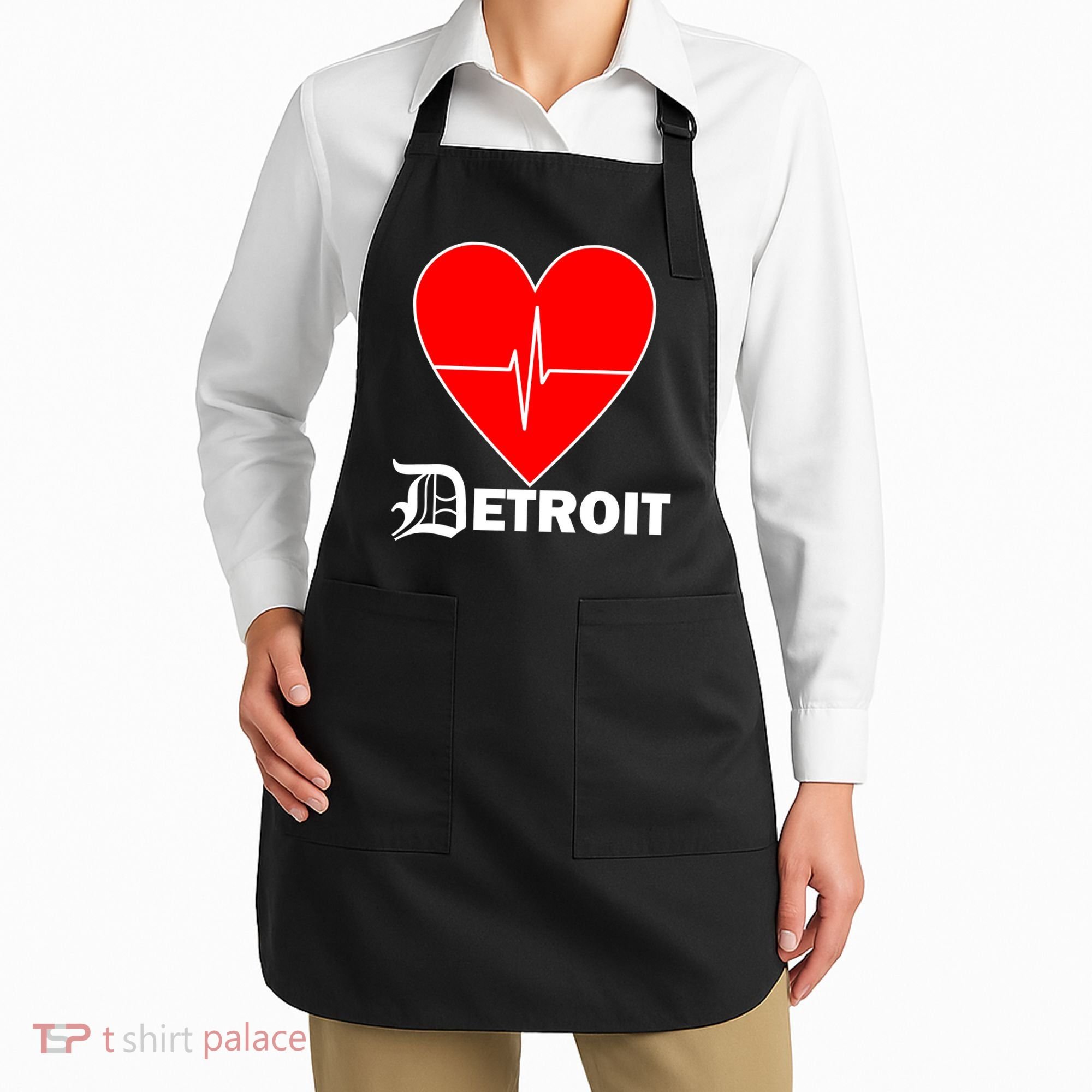 Heart Detroit Pulse Apron