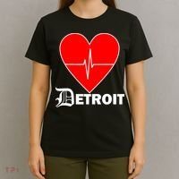 Heart Detroit Pulse T-Shirt thumb 4