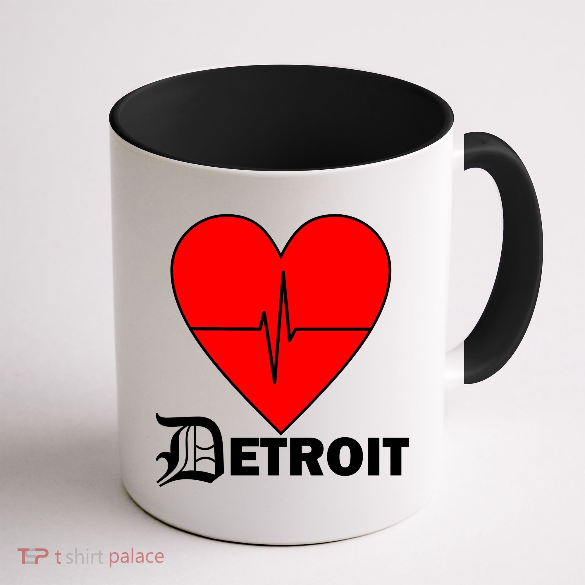 Heart Detroit Pulse Coffee Mug