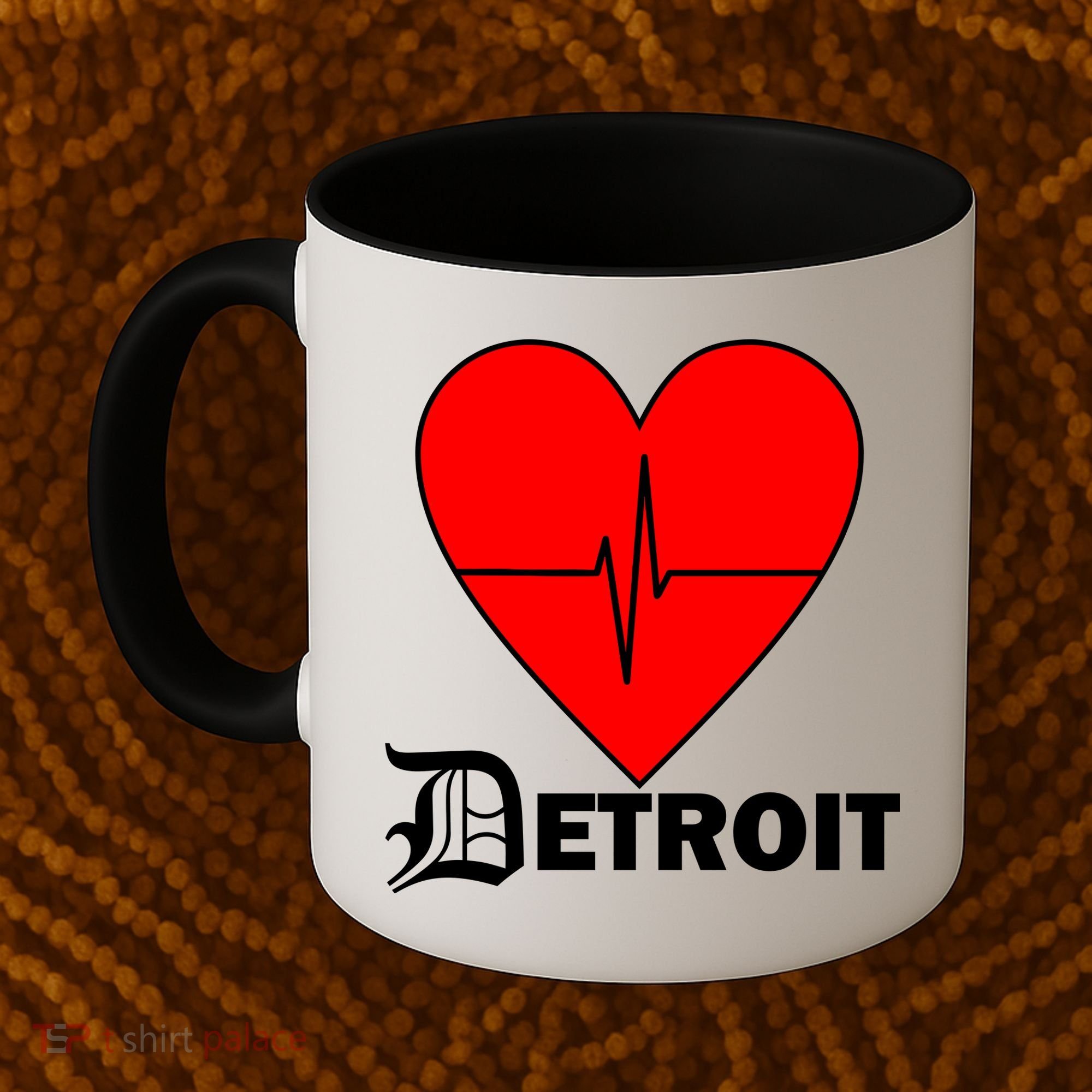 Heart Detroit Pulse Coffee Mug