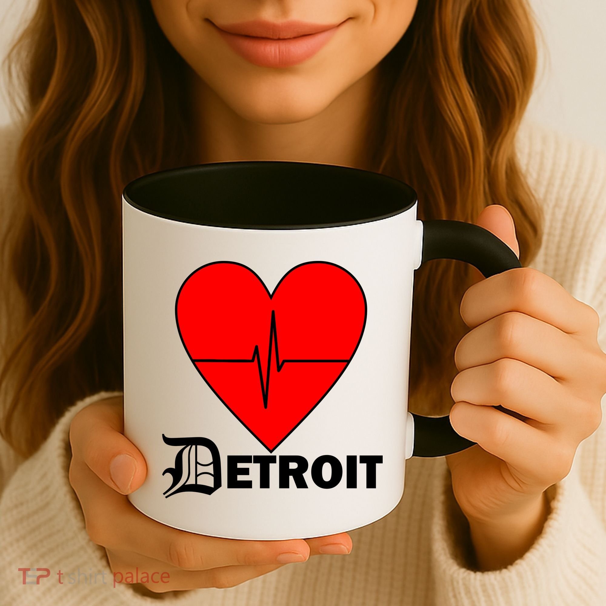 Heart Detroit Pulse Coffee Mug