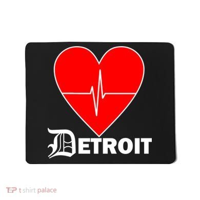 Heart Detroit Pulse Mousepad