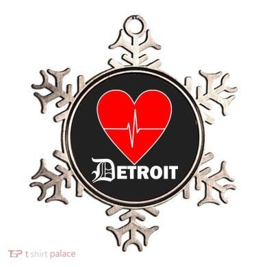 Heart Detroit Pulse Ornament