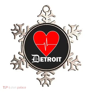 Heart Detroit Pulse Ornament