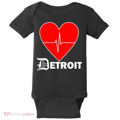 Heart Detroit Pulse Baby Bodysuit